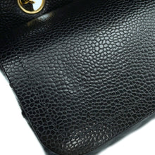 Load image into Gallery viewer, CHANEL Matelasse W Flap ChainShoulder Bag BlackA01112 Caviar Leather Size 25
