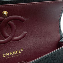 Load image into Gallery viewer, CHANEL Matelasse W Flap ChainShoulder Bag BlackA01112 Caviar Leather Size 25

