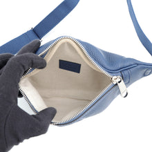 Load image into Gallery viewer, GUCCI GG embossed crossbody bag Navy658582 Leather
