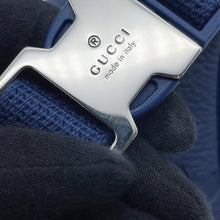 Load image into Gallery viewer, GUCCI GG embossed crossbody bag Navy658582 Leather
