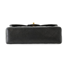 Load image into Gallery viewer, CHANEL Matelasse W Flap ChainShoulder Bag BlackA01113 Caviar Leather Size 23
