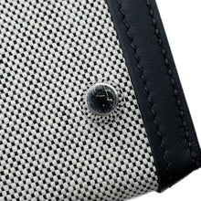 将图像加载到图库查看器中，HERMES Kelly Sellier Black/Ecru Swift Leather Toile H Size 25
