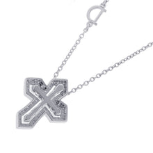 将图像加载到图库查看器中，Damiani Belle Epoque Crown Necklace Size S20089078 18K White Gold
