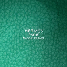 将图像加载到图库查看器中，HERMES Picotin Lock Vert Jade Taurillon Clemence Size PM
