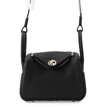 Load image into Gallery viewer, HERMES Lindy Black Swift Leather Size Mini
