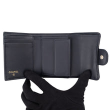 Load image into Gallery viewer, CHANEL CC Logo Classic Small Compact Wallet NavyAP0229 Denim
