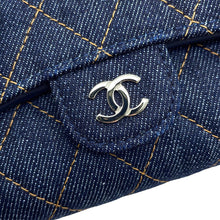 Load image into Gallery viewer, CHANEL CC Logo Classic Small Compact Wallet NavyAP0229 Denim
