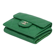 Load image into Gallery viewer, CHANEL Classic Small flap wallet GreenAP0230 Lambskin
