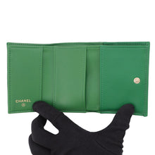 Load image into Gallery viewer, CHANEL Classic Small flap wallet GreenAP0230 Lambskin
