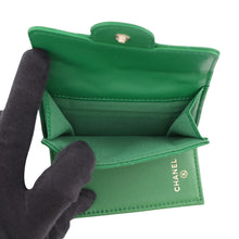 Load image into Gallery viewer, CHANEL Classic Small flap wallet GreenAP0230 Lambskin
