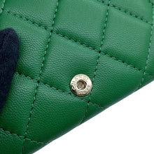 Load image into Gallery viewer, CHANEL Classic Small flap wallet GreenAP0230 Lambskin
