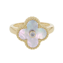 Load image into Gallery viewer, Van Cleef &amp; Arpels Vintage Alhambra Ring Size 53/#13VCARA41153/VCARA41100 18K Yellow Gold
