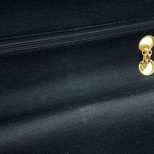 Load image into Gallery viewer, CHANEL Matelasse W Flap ChainShoulder Bag BlackA01112 CottonJersy Size 25
