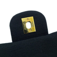 Load image into Gallery viewer, CHANEL Matelasse W Flap ChainShoulder Bag BlackA01112 CottonJersy Size 25

