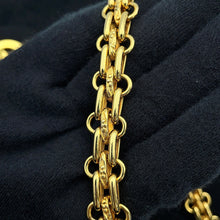 Load image into Gallery viewer, CHANEL Matelasse W Flap ChainShoulder Bag BlackA01112 CottonJersy Size 25
