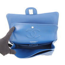 将图像加载到图库查看器中，CHANEL Matelasse W Flap ChainShoulder Bag BlueA01112 Caviar Leather Size 25
