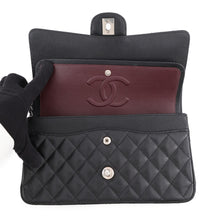 Load image into Gallery viewer, CHANEL Matelasse W Flap ChainShoulder Bag BlackA01112 Caviar Leather Size 25
