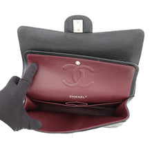 Load image into Gallery viewer, CHANEL Matelasse W Flap ChainShoulder Bag BlackA01112 Caviar Leather Size 25
