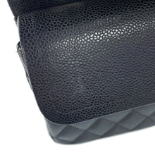 Load image into Gallery viewer, CHANEL Matelasse W Flap ChainShoulder Bag BlackA01112 Caviar Leather Size 25
