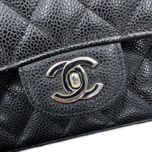 Load image into Gallery viewer, CHANEL Matelasse W Flap ChainShoulder Bag BlackA01112 Caviar Leather Size 25
