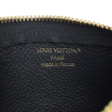 将图像加载到图库查看器中，LOUIS VUITTON Pochette Cles NoirM28790 Monogram Empreinte Leather
