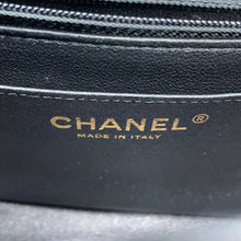 Load image into Gallery viewer, CHANEL Chevron ChainShoulder Bag BlackA35200 Lambskin Size 18
