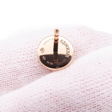 Load image into Gallery viewer, HERMES Ex Libris Earrings Size TPM 18K Pink Gold
