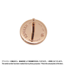 Load image into Gallery viewer, HERMES Ex Libris Earrings Size TPM 18K Pink Gold
