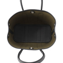 将图像加载到图库查看器中，HERMES Neo Garden Olive Green/Black Toile Officier Negonda Leather Size 23

