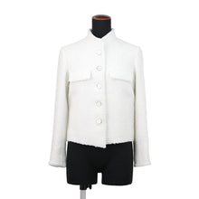 Load image into Gallery viewer, CHANEL Tweed Jacket Size 34 WhiteP81150 V74037 00100 Cotton 59% Acryl 19% Polyester 11% Polyamide 11%
