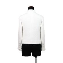 Load image into Gallery viewer, CHANEL Tweed Jacket Size 34 WhiteP81150 V74037 00100 Cotton 59% Acryl 19% Polyester 11% Polyamide 11%
