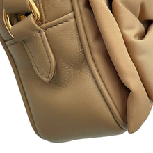 Load image into Gallery viewer, PRADA Ribbon motif Shoulder Bag Beige1BH166 Nylon Leather
