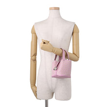 Load image into Gallery viewer, HERMES Picotin Lock Lucky Daisy Mauve Sylvestre/Cuivre/White Swift Leather Size micro
