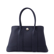 HERMES Neo Garden Blue Nuit Negonda Leather Size 23