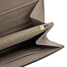 将图像加载到图库查看器中，LOUIS VUITTON Portefeuille Sarah NM Tourterelle/ClaimM81049 Bicolor Monogram Empreinte Leather
