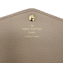 将图像加载到图库查看器中，LOUIS VUITTON Portefeuille Sarah NM Tourterelle/ClaimM81049 Bicolor Monogram Empreinte Leather
