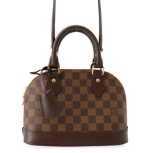 Load image into Gallery viewer, LOUIS VUITTON Alma BrownN41221 Damier Ebene Canvas Size BB
