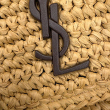 将图像加载到图库查看器中，SAINT LAURENT PARIS Niki ChainShoulder Bag Beige/Brown620329 Raffia Leather
