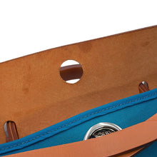 Load image into Gallery viewer, HERMES Herbag zip Blue de Galice/Fauve Toile Officier Vache Hunter Leather Size PM
