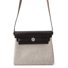 将图像加载到图库查看器中，HERMES Herbag zip Ecru/Ebene Toile H Vache Hunter Leather Size Mini
