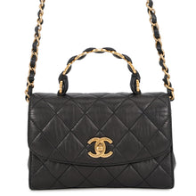 Load image into Gallery viewer, CHANEL Matelasse Top Handle 2wayBag BlackAS2478-B05514-94305 Crumple Lambskin

