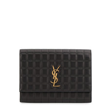 将图像加载到图库查看器中，SAINT LAURENT PARIS Flap Pouch Black759879AABVP1000 Lambskin
