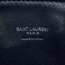 将图像加载到图库查看器中，SAINT LAURENT PARIS Puffy Pouch Black779526 Leather Size Small
