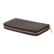 Load image into Gallery viewer, SAINT LAURENT PARIS Monogram Zip Around Long Wallet Brown664491 PVC/Leather
