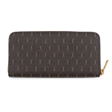 Load image into Gallery viewer, SAINT LAURENT PARIS Monogram Zip Around Long Wallet Brown664491 PVC/Leather
