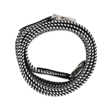 将图像加载到图库查看器中，HERMES Bandouliere Sangle Caval Black/White Canvas Swift Leather Size 115㎝/5㎝
