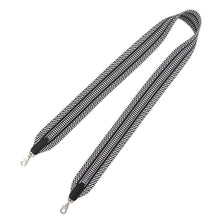 将图像加载到图库查看器中，HERMES Bandouliere Sangle Caval Black/White Canvas Swift Leather Size 115㎝/5㎝

