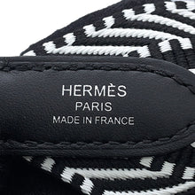 将图像加载到图库查看器中，HERMES Bandouliere Sangle Caval Black/White Canvas Swift Leather Size 115㎝/5㎝
