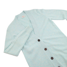 将图像加载到图库查看器中，HERMES Sellier Button Long Cardigan Size 36 Light Blue Cashmere100%
