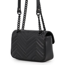 将图像加载到图库查看器中，GUCCI GG Marmont Shoulder Bag Black446744 Leather
